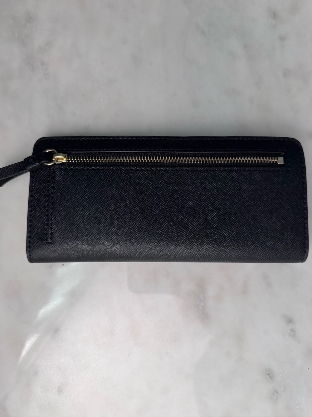 NEW Tory Burch Robinson Slim Black Wallet - Picture 2 of 4